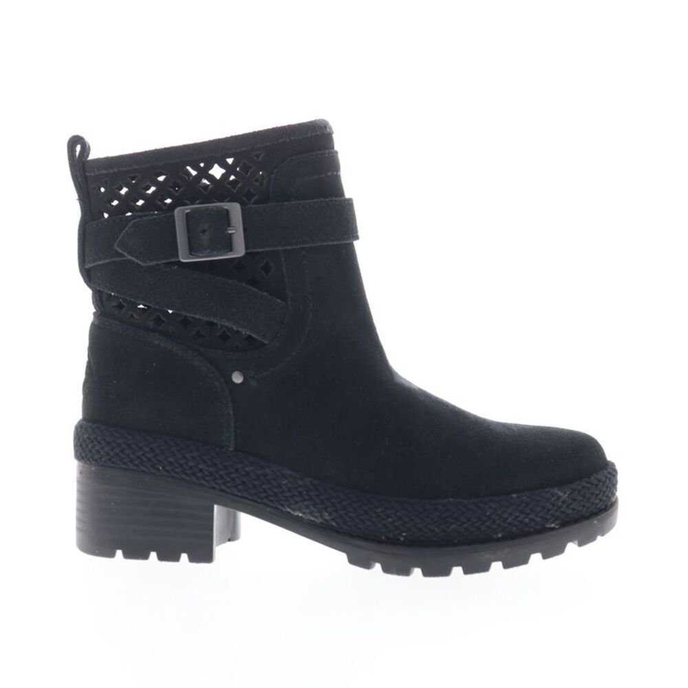 Original Muck Womens Liberty Ankle Waterproof Suede Black Boots (NWT)